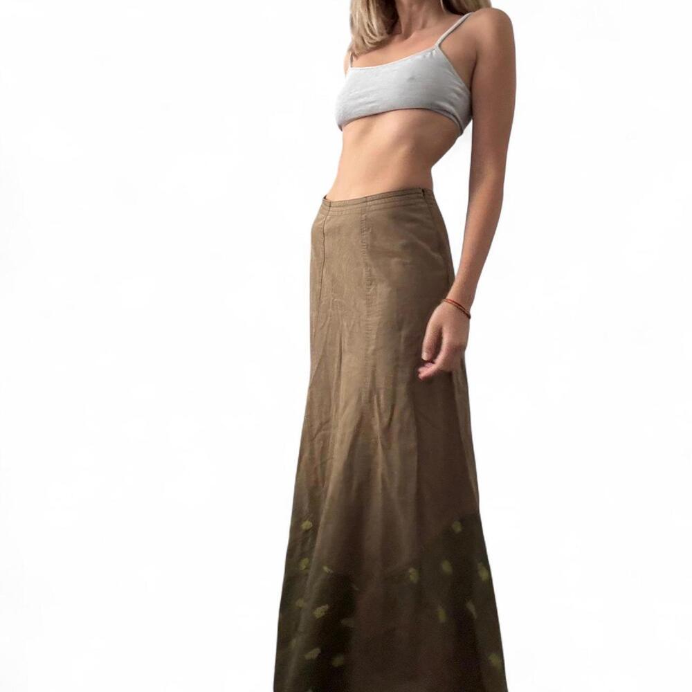 Oilily Women's Khaki and Brown Skirt